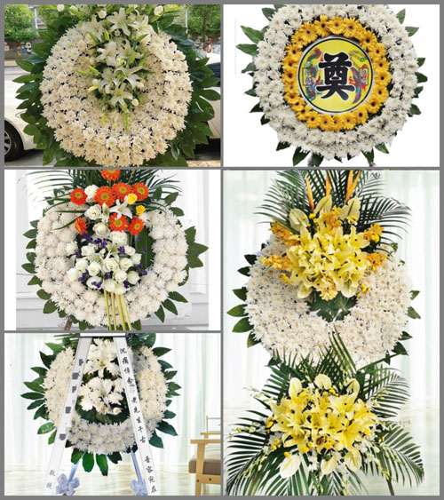 贵州毕节市织金县黑土镇龙潭村花圈速递